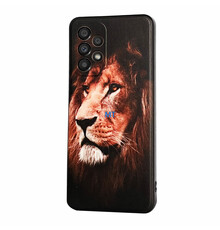 GREEN ON TPU Print Lion For Galaxy A52