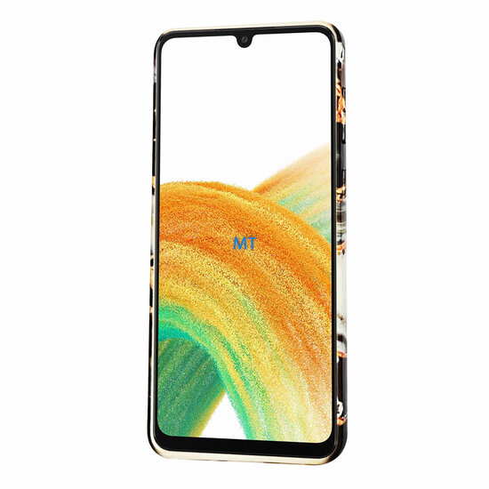 GREEN ON TPU Print Black Marble For IPhone 14 Pro