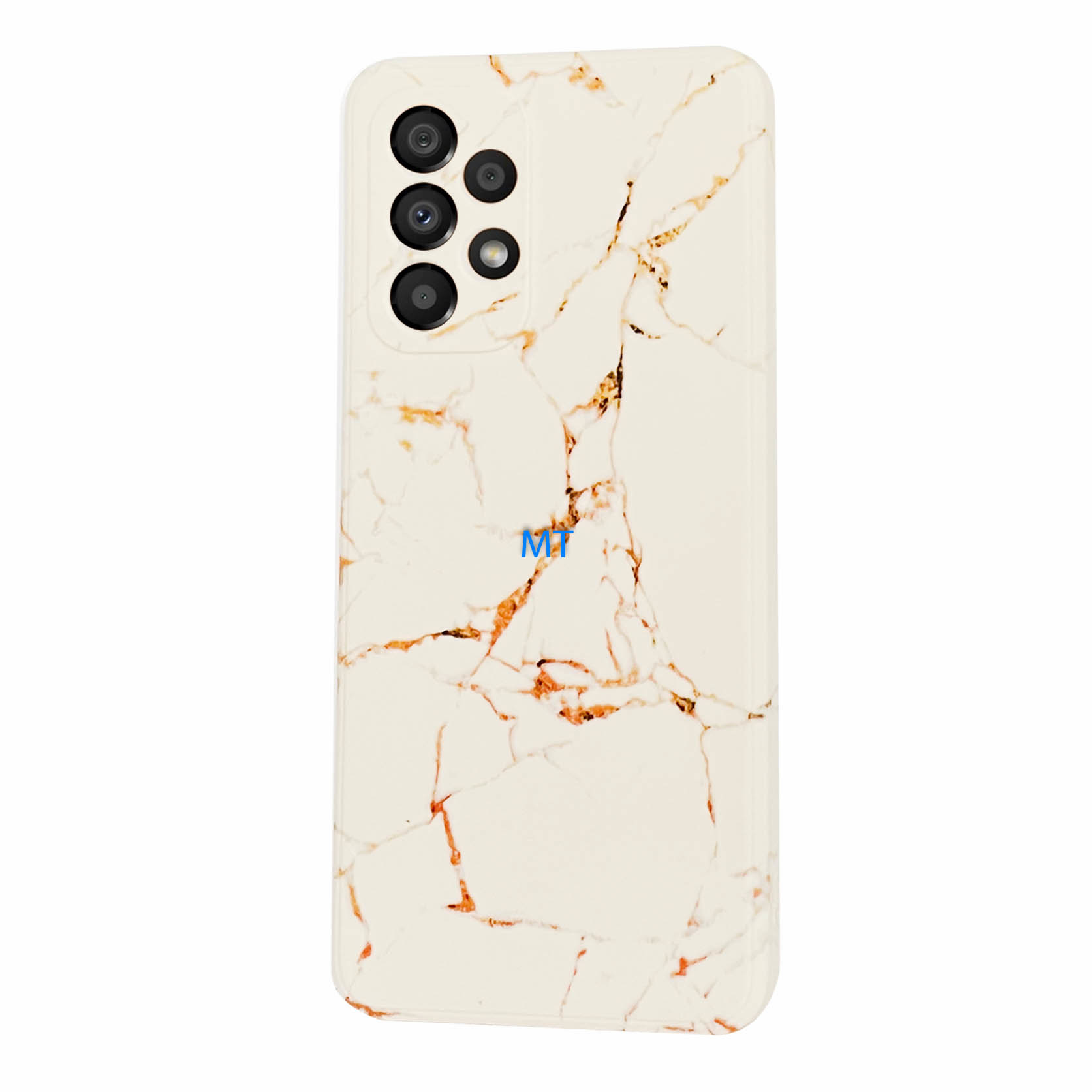 GREEN ON TPU Print Orange Line Marble For IPhone 13 Pro
