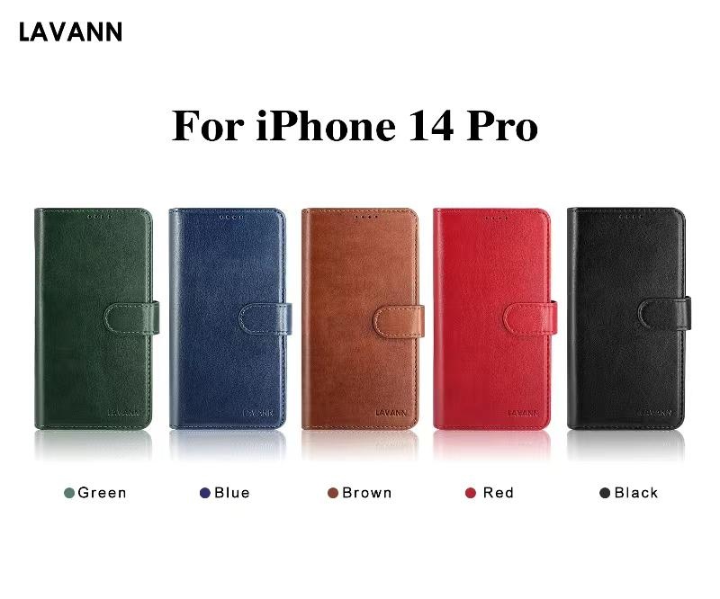 Lavann 2 in 1 Magnetic Leather Bookcase For IPhone 12 / 12 Pro, foto 3 van 6