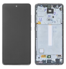 LCD OLED For Galaxy A52S With Frame Not Original Silver