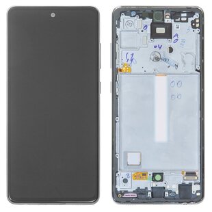 LCD OLED For Galaxy A52S With Frame Not Original Silver