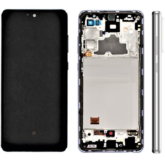 LCD OLED For Galaxy A72 Black With Frame Not Original White Box