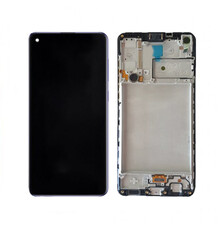 LCD MT Tech For Galaxy A22 5G With Frame Incell Black Not Original