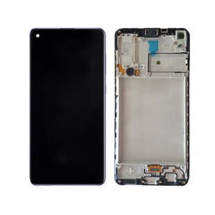 LCD MT Tech For Galaxy A22 5G With Frame Incell Black Not Original