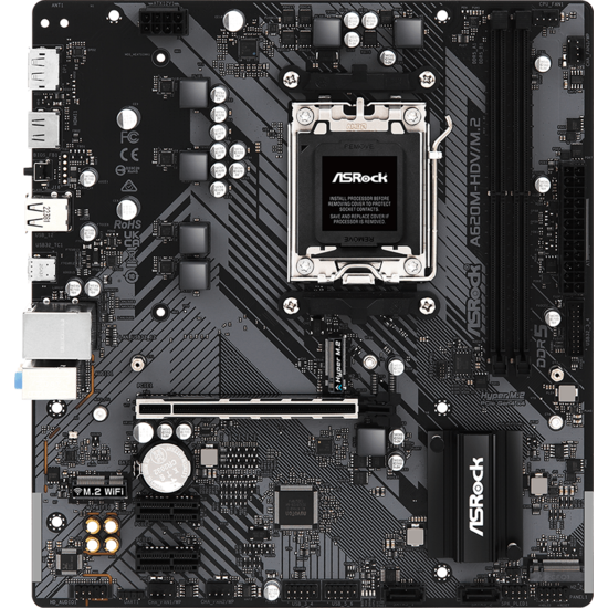 ASrock AMD AM5 A620M-HDV/M.2 M-ATX, 2xD5, 5600 1xPCEe4.0x16, 1xM.2 3xUSB3.2