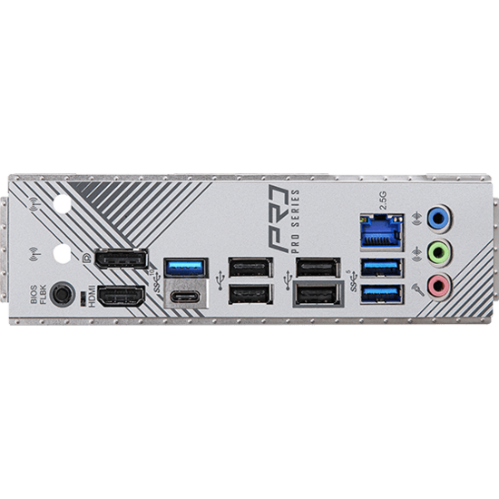 ASrock B650M Pro RS M-ATX, 4xD5 6000+, PCIe Gen5 x4, USB 3.2