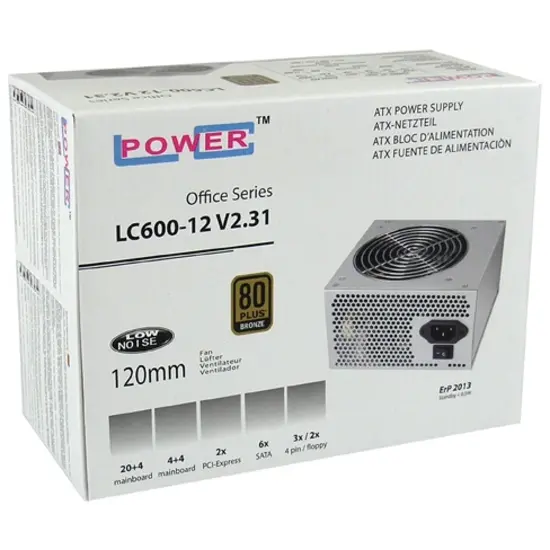Bloc d'alimentation gris LC-Power LC500H-12 500W