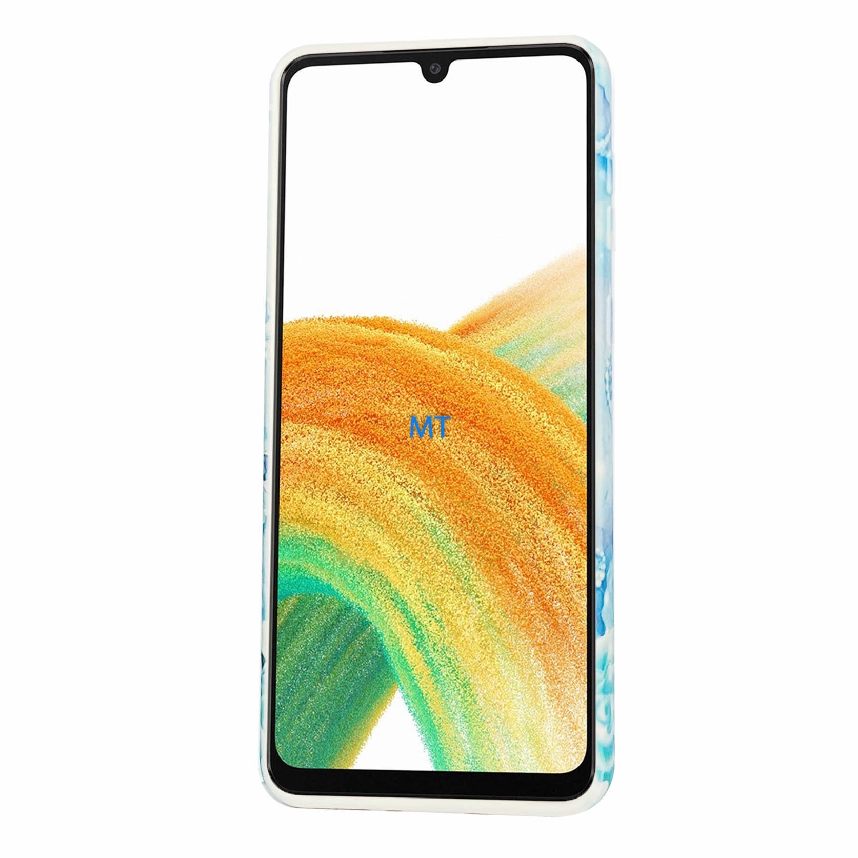 GREEN ON TPU Print Blue Butterfly Galaxy A72, foto 2 van 4