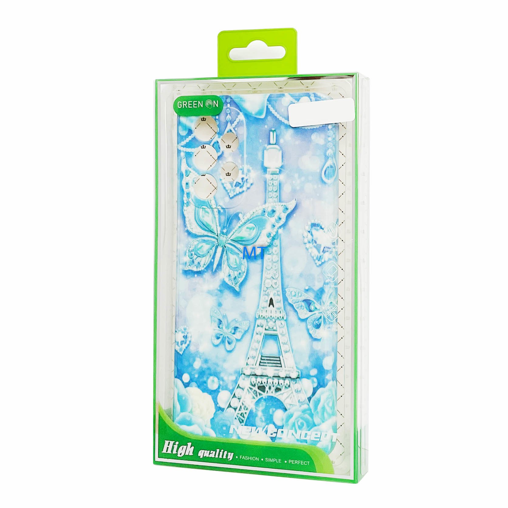 GREEN ON TPU Print Blue Butterfly Galaxy S21 FE, foto 4 van 4