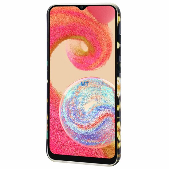GREEN ON TPU Print White Flower Galaxy A12