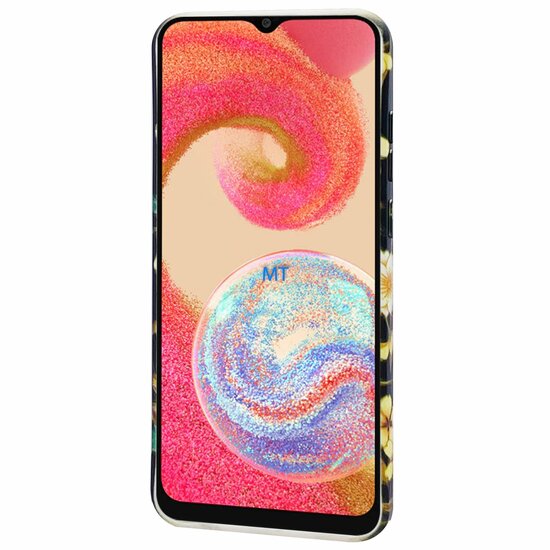 GREEN ON TPU Print White Flower Galaxy A22 5G
