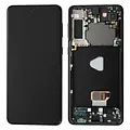 LCD Soft Oled With Frame For Galaxy S21 Plus Black MT Tech Non Original