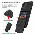 GREEN ON Armor Card Holder Anti Shock Case Galaxy S23 FE