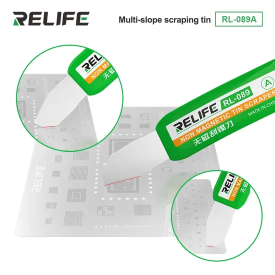 RELIFE RL-089 Non-magnetic tin scraper set/2 pcs
