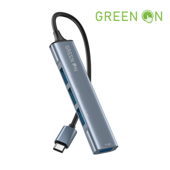GREEN ON USB-C To USB Hub Adapter 4 in 1 GR45