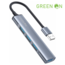 GREEN ON Hub Adapter 4 in 1 USB GR46