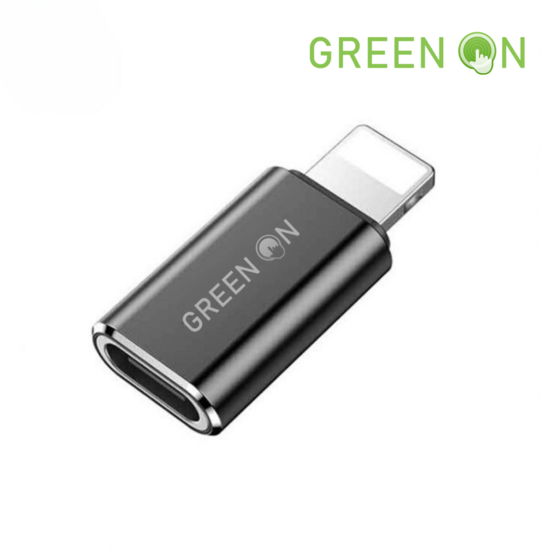 GREEN ON Adapter USB C To Lightning Charge & Data GR43