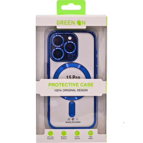 GREEN ON Camera Shield Magsafe Silicone  For IPhone 15 Pro