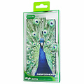 GREEN ON 3D Print Wallet Bookcase Peacock Galaxy S24 Ultra