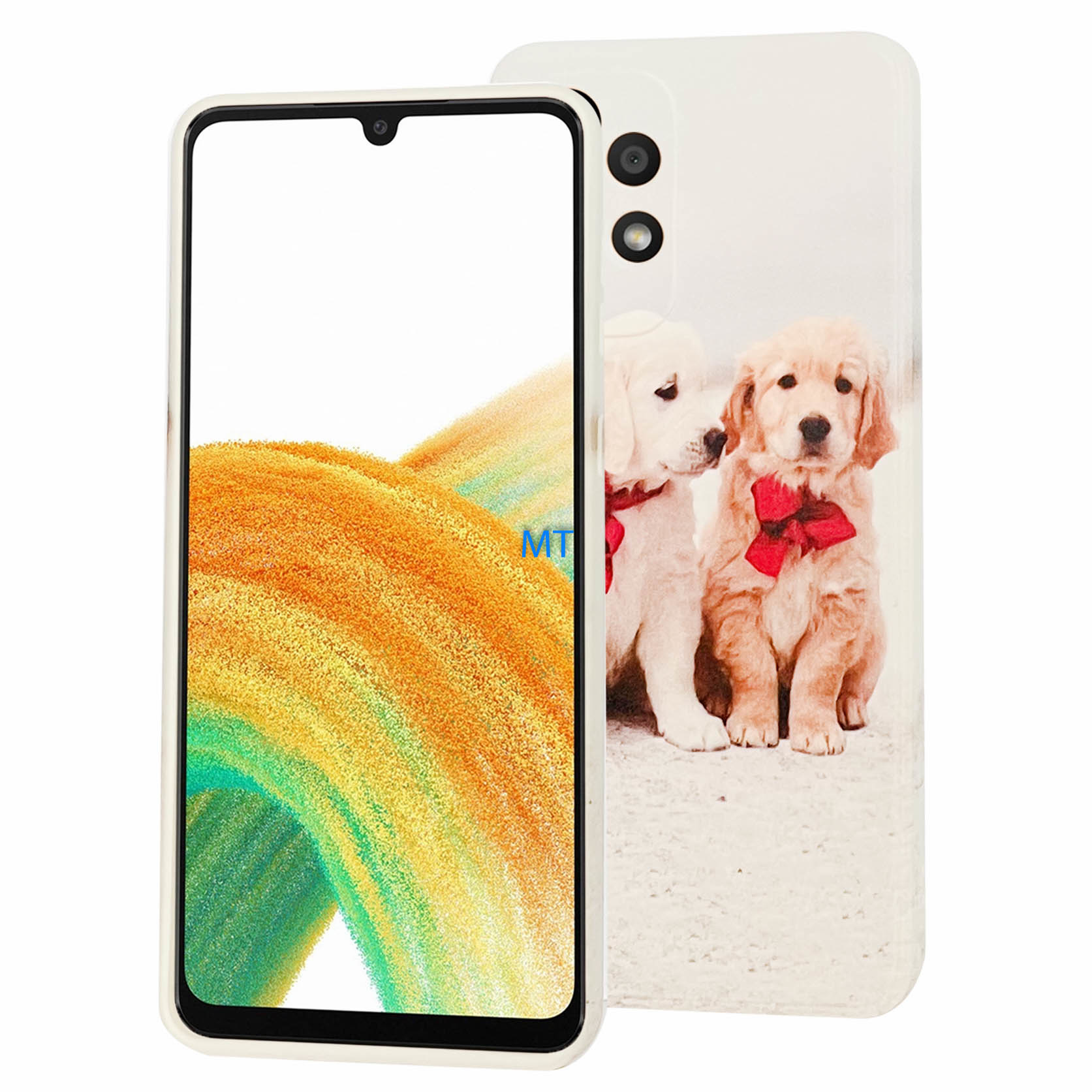 GREEN ON TPU Print Twin Pups Galaxy S24 Plus, foto 3 van 4