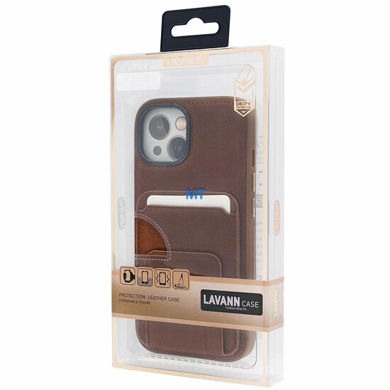 Lavann Stand Leather Case For IPhone 15 Pro Max