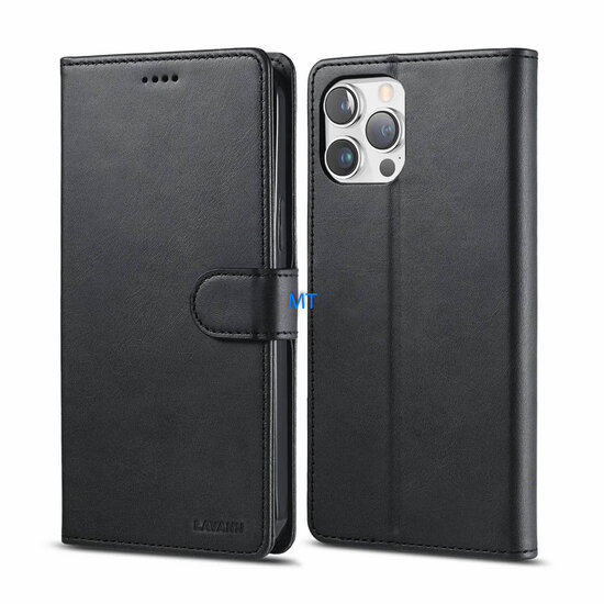 Lavann Magsafe 2 in 1 Leather Bookcase For IPhone 15 Pro