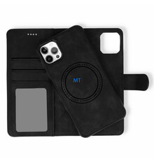 Magsafe 2 in 1 Leather Bookcase For IPhone 15 Pro
