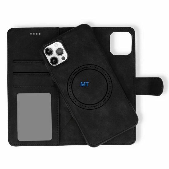 Lavann Magsafe 2 in 1 Leather Bookcase For IPhone 15 Pro