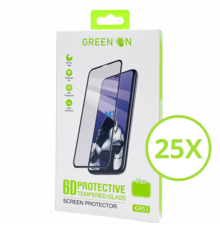 25 x Glass GREEN ON Pro 3D Glass For IPhone 15 Pro