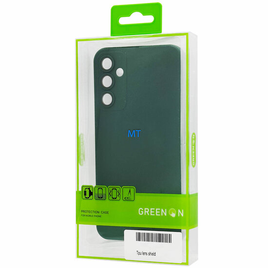 GREEN ON TPU Lens Shield Case For IPhone 15 Plus