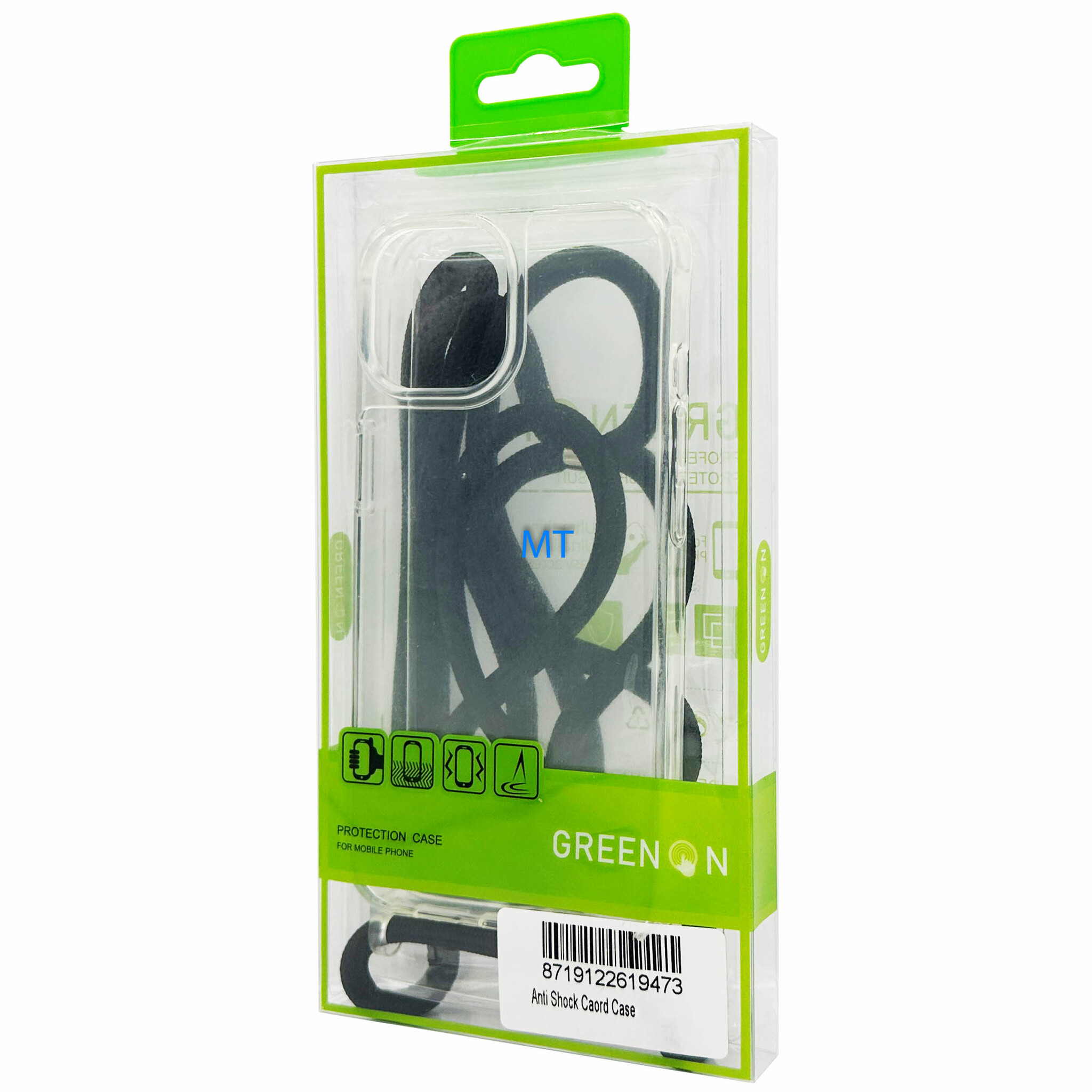 GREEN ON Anti Shock Cord Case For IPhone 15 Pro, foto 3 van 3