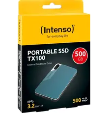 External SSD TX100 500GB Blue / Gray