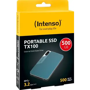 External SSD TX100 500GB Blue / Gray