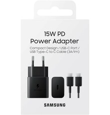 15W PD Power Adapter with USB C Cable Black EP-T1510XBE Service Pack