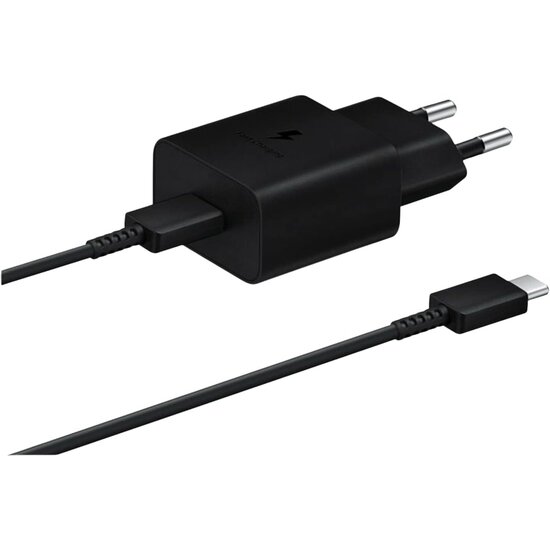 Samsung 15W PD Power Adapter with USB C Cable Black EP-T1510XBE Service Pack