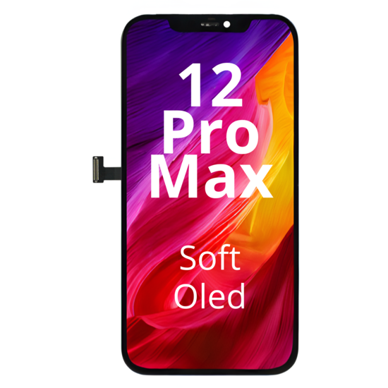 LCD Soft Oled For IPhone 12 Pro Max White Box (Replaceable IC)