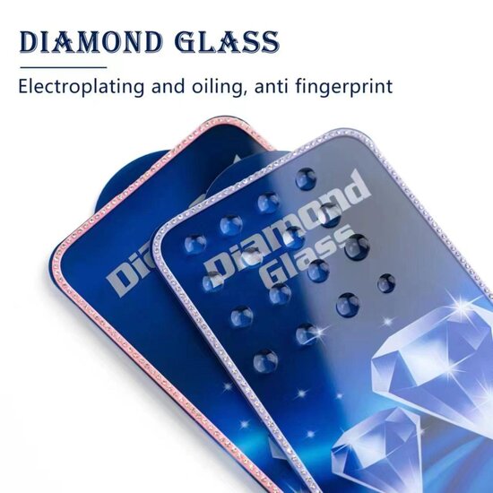 Glass Shining Diamond 3D Glass For IPhone 12 / 12 Pro