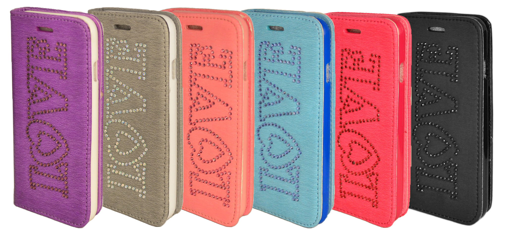 Diamond Love Book Case For IPhone 6 / 6s, foto 3 van 3