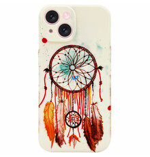 GREEN ON TPU Print Brown Feather Galaxy S23 FE