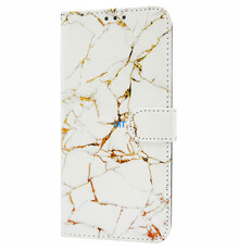 GREEN ON 3D Print Wallet Case Orange Line Marble Galaxy S24