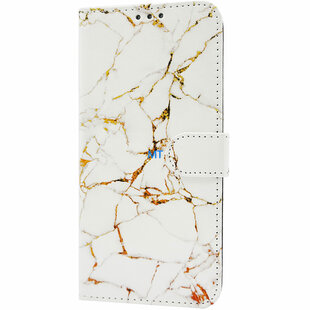 GREEN ON 3D Print Wallet Case Orange Line Marble Galaxy S24