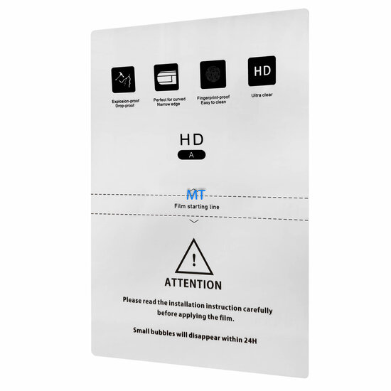 Universal Curved Screen Protective Film 300 x 200 mm