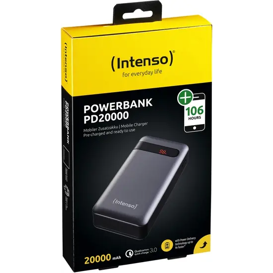 POWERBANK   Intenso PD20000 200000mAh USB A + C Quick Charge POWERBANK