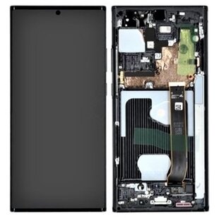 LCD Soft Oled With Frame For Galaxy Note 20 Ultra Black MT Tech Non Original