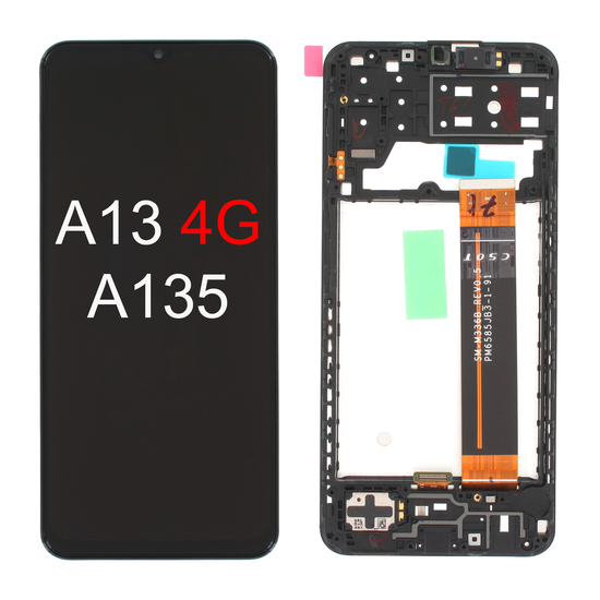 LCD A13 4G  Samsung Galaxy A135 A13 4G GH82-28508A A135 Black Service Pack Box  A13  4G A135