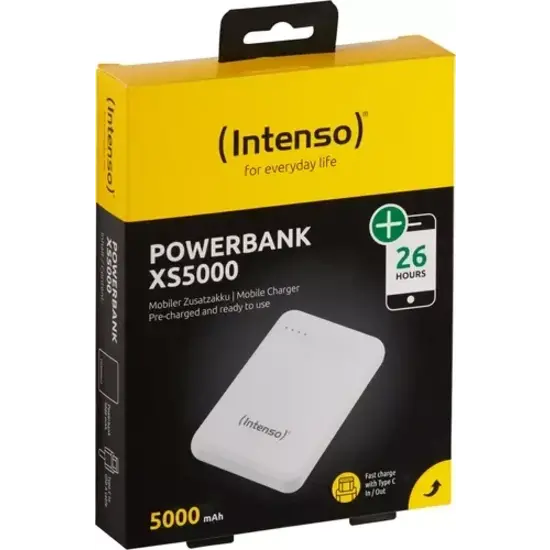 POWERBANK  Intenso XS5000 5000mAh USB-A/Type C  POWERBANK  White