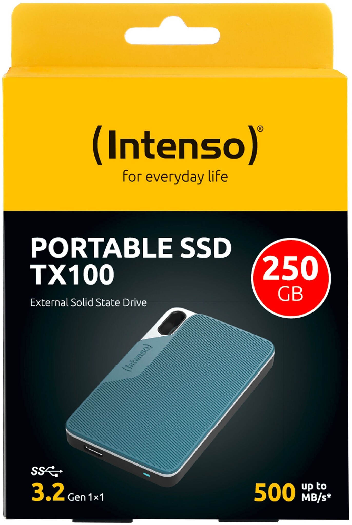 Intenso External SSD TX100 250GB Blue / Gray