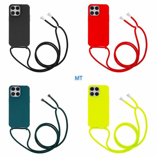 GREEN ON Cord Case Colours For IPhone 16 Pro Max