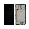LCD Incell For Galaxy A22 5G Black With Frame Not Original White Box